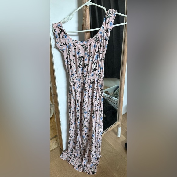 American Eagle Floral Pink Off-Shoulder Dress - Picture 3 of 3